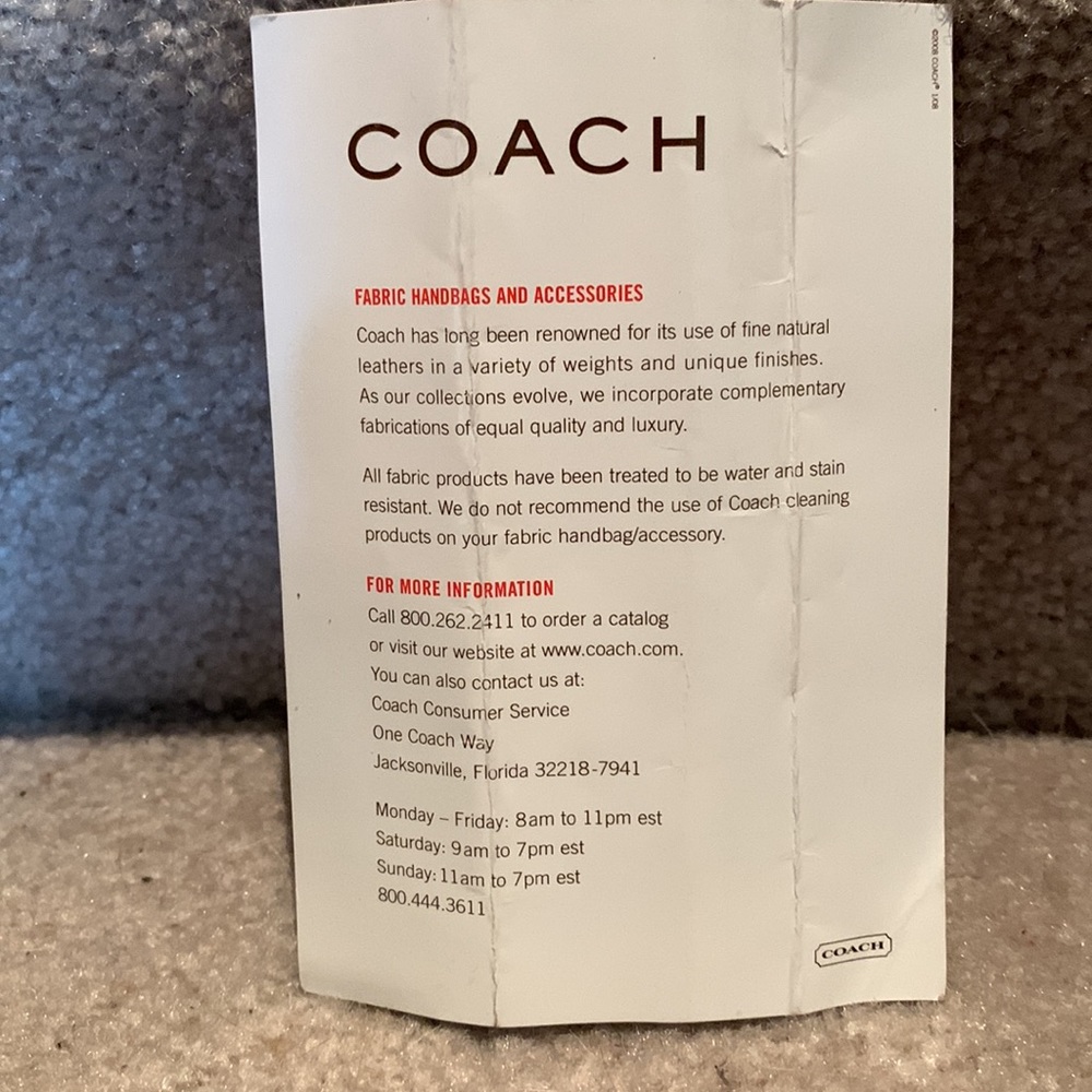 BRAND NEW NEVER USED COACH Computer Bag with zipper. - Picture 9 of 10
